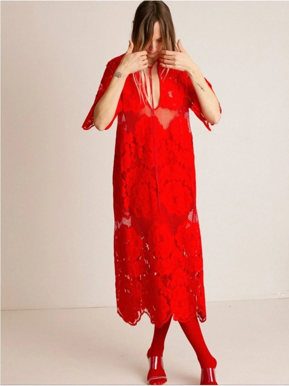 SOLD Mr. Larkin Poppy Lola Dress - Picture 3 of 16